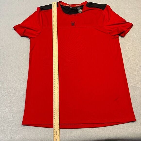 Spyder Shirt‎ Mens Large Active Athletic Red Center Chest Logo Back Logo - Picture 6 of 9